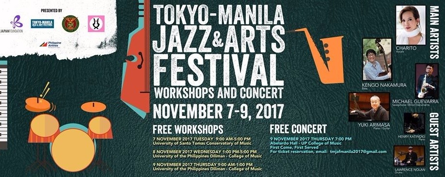 Tokyo-Manila Jazz and Arts Festival's Workshops and Concert